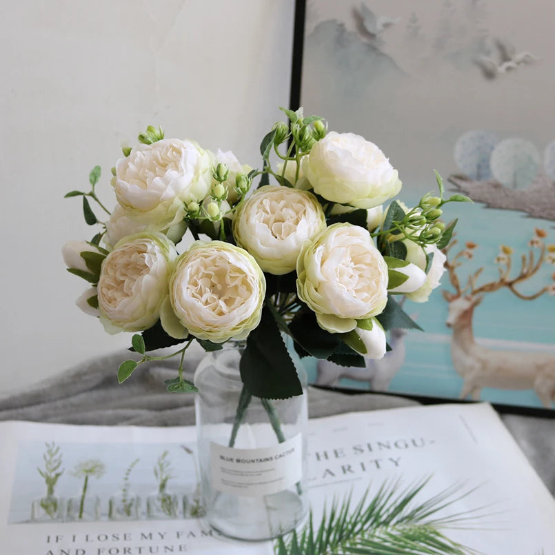 Silk Peony Bouquet - Wedding Party Decor