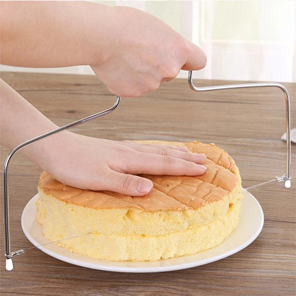 Adjustable Height Cake Cutter – Stainless Steel Decorating Tool