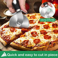 Load image into Gallery viewer, Premium Stainless Steel Pizza Cutter Wheel – Multi-Use Baking Tool
