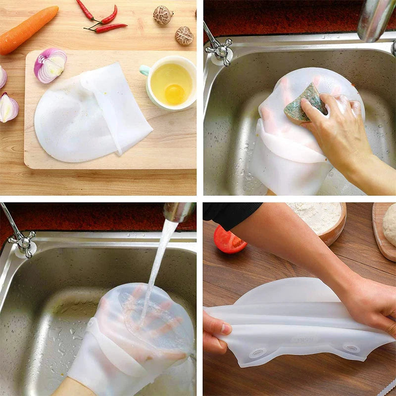 Magic Silicone Dough Kneading Bag – Versatile Flour Mixer