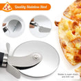 Load image into Gallery viewer, Premium Stainless Steel Pizza Cutter Wheel – Multi-Use Baking Tool
