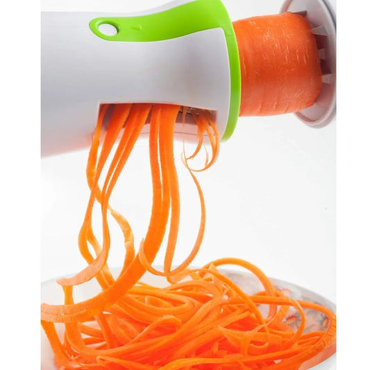 Portable Vegetable Spiralizer Slicer – Handheld Stainless Steel Peeler