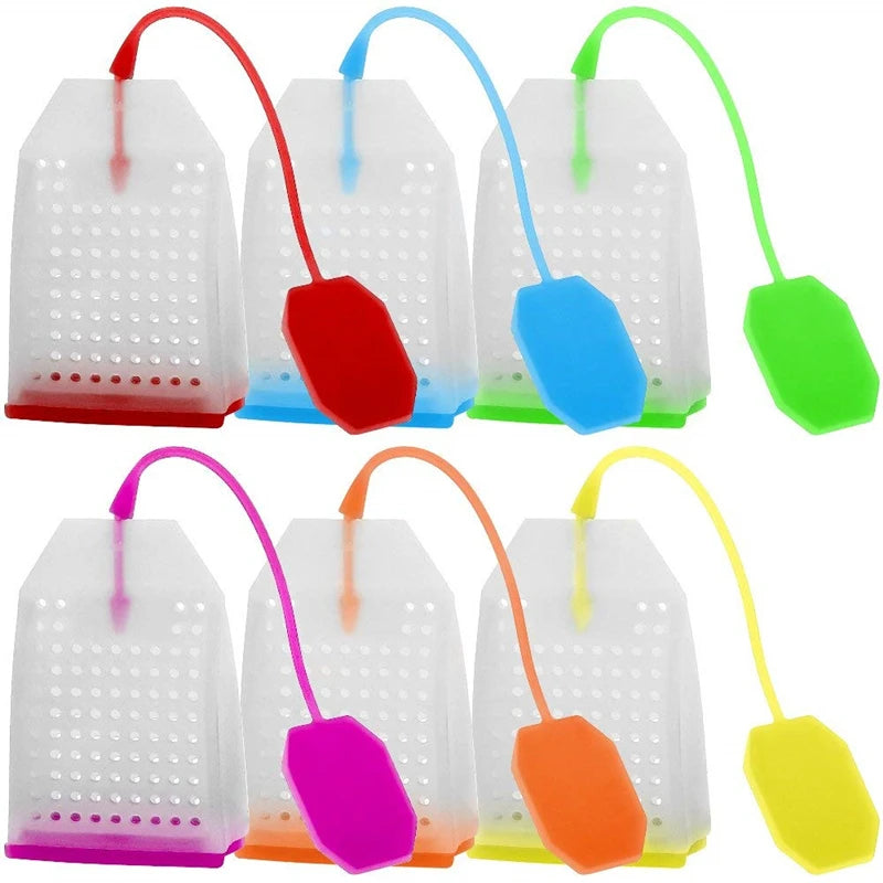 2/4pcs Reusable Silicone Tea Infuser Bags