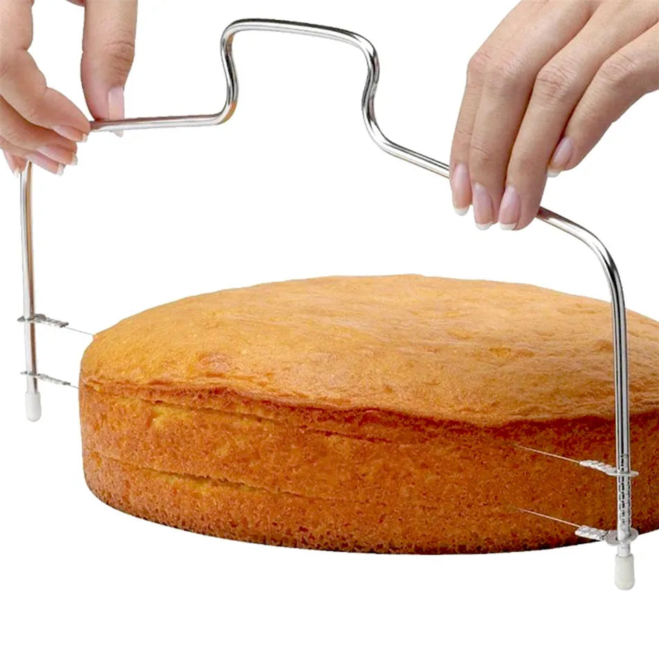 Adjustable Height Cake Cutter – Stainless Steel Decorating Tool