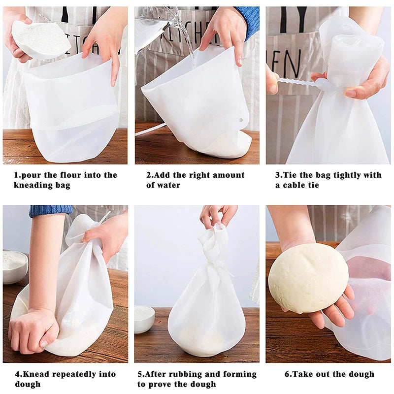 Magic Silicone Dough Kneading Bag – Versatile Flour Mixer