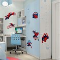 Load image into Gallery viewer, Spider Man height ruler Wall Sticker Creative Printed Superhero Spiderman Vinyl Wall Decal for Kids Room Bedroom Home Decor art
