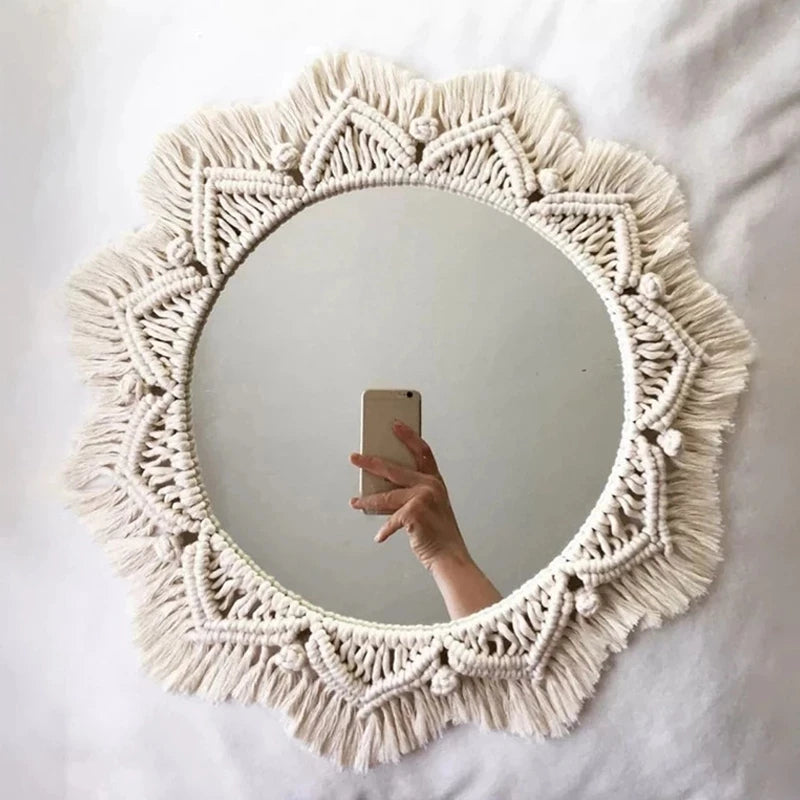 Macrame Wall Mirror