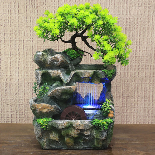 Desktop Rockery Water Fountain – Zen Meditation Decor