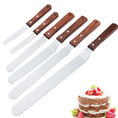 Load image into Gallery viewer, Stainless Steel Cake Icing Spatula – Wooden Handle, Multiple Sizes
