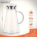 Load image into Gallery viewer, Heat-Resistant Glass Water Jug with Handle – Large Capacity
