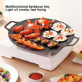 Load image into Gallery viewer, Korean BBQ Grill Pan – Smokeless Round Griddle with Heat-Resistant Holder
