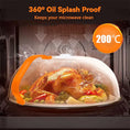 Load image into Gallery viewer, Large BPA-Free Microwave Splatter Cover with Adjustable Steam Vents
