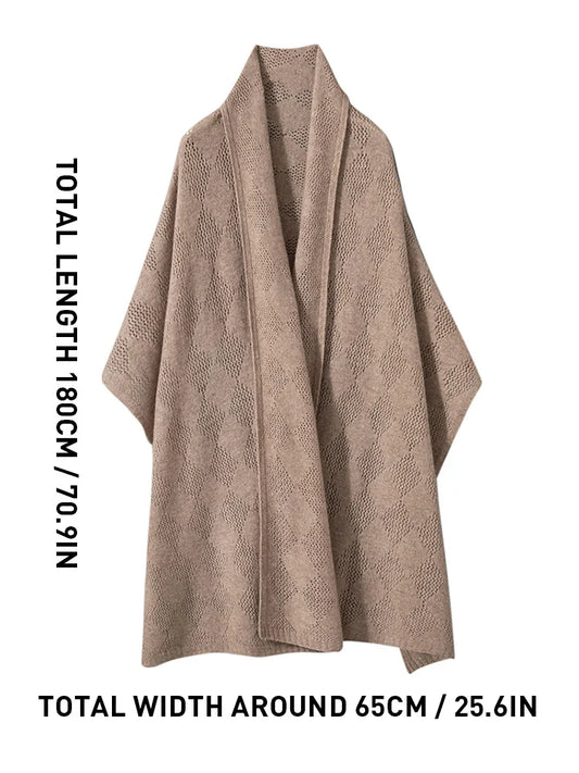 Autumn Winter Wool Pashmina Big Scarves