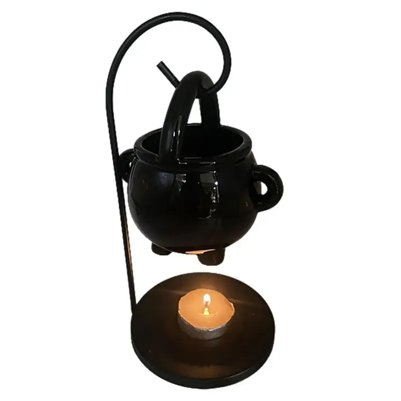 Hanging Cauldron Wax Burner – Witchcraft Candle & Aroma Diffuser