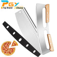 Load image into Gallery viewer, 14-Inch Large Pizza Cutter – Sharp Rocker Blade Stainless Steel
