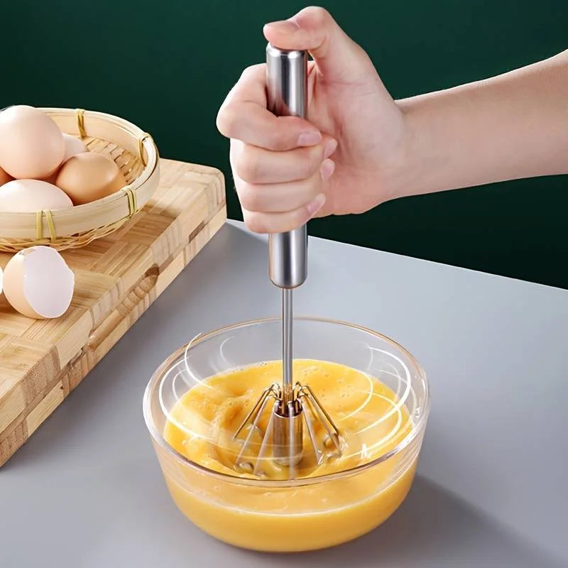 Stainless Steel Egg Whisk – Manual Beater & Mixer