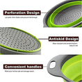 Load image into Gallery viewer, Collapsible Silicone Colander – Round Foldable Fruit & Vegetable Strainer
