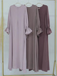 Load image into Gallery viewer, Eid Muslim Kaftan Plain Modest Under Dress for Women
