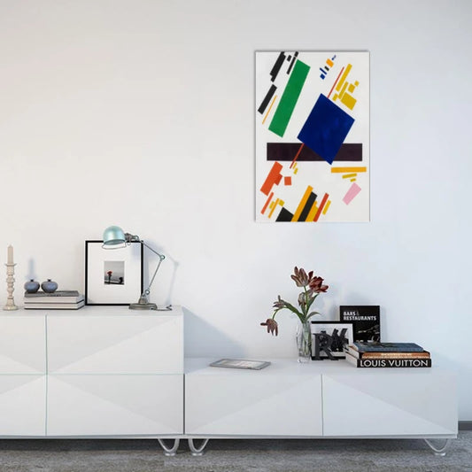 Transform Your Space with the Simple Modern Watercolor Geometric Abstract Poster