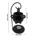 Load image into Gallery viewer, Hanging Cauldron Wax Burner – Witchcraft Candle & Aroma Diffuser
