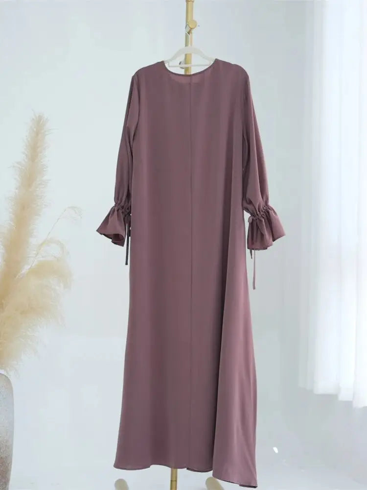 Eid Muslim Kaftan Plain Modest Under Dress for Women