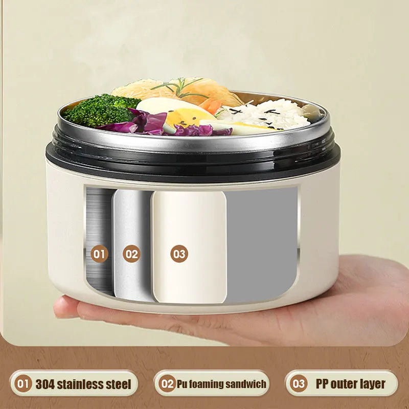 420ml/620ml Insulated Food Container – Stainless Steel Bento Thermos