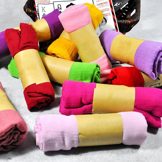 180x45 cm Cotton-Linen Candy Color Long Scarves Hijab