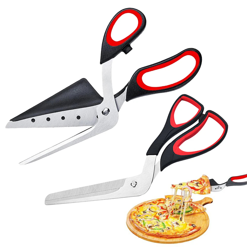 Professional Pizza Scissors – Detachable Stainless Steel Blade Cutter