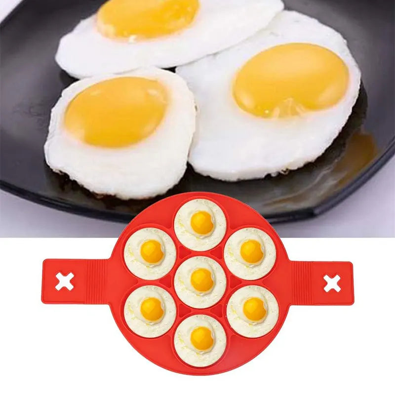 Nonstick Silicone Pancake & Egg Molds – Reusable Omelet Rings