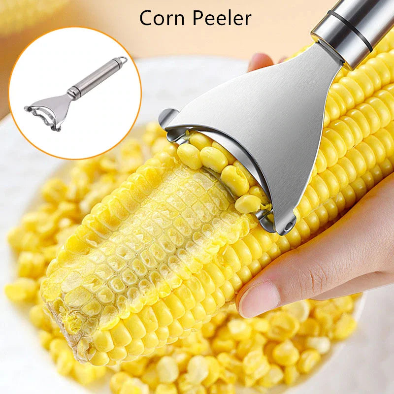 Stainless Steel Corn Peeler – Easy Corn Thresher & Stripper