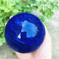 Load image into Gallery viewer, 5-10cm Rare Blue Quartz Crystal Ball with Wood Stand – Home Decor
