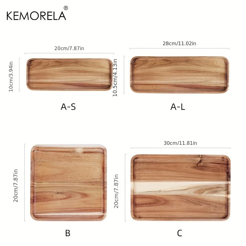 Acacia Wood Coffee Tray – Decorative Food Tray