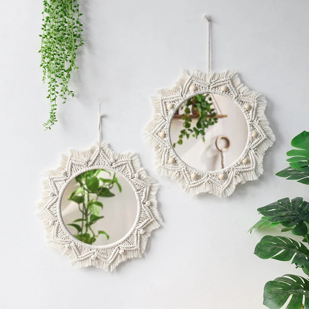 Macrame Wall Mirror