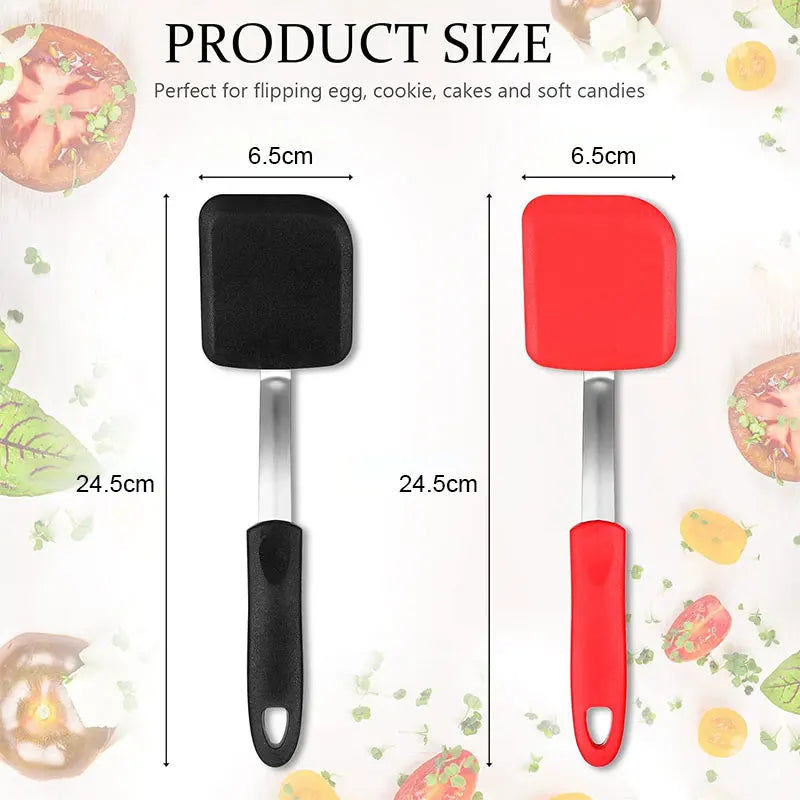 Silicone Cookie Spatula Turner – Heat Resistant & Flexible