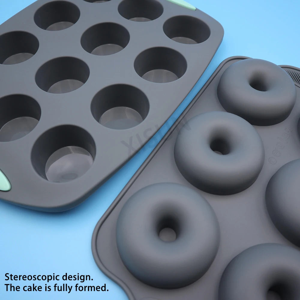 Heat-Resistant Silicone Loaf & Muffin Pan Set – Bakeware