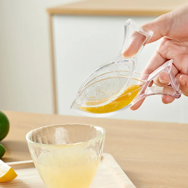 Mini Bird-Shaped Manual Lemon Squeezer – Transparent Juicer