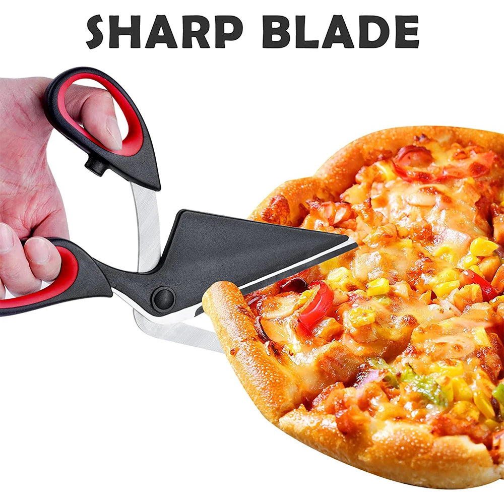 Professional Pizza Scissors – Detachable Stainless Steel Blade Cutter