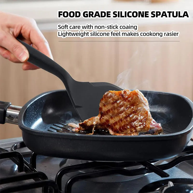 Silicone Spatula Turner – Non-Stick Pancake & Omelette Shovel