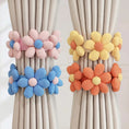 Load image into Gallery viewer, Flower Curtain Tieback – Elastic Magnetic Buckle for Home Decor
