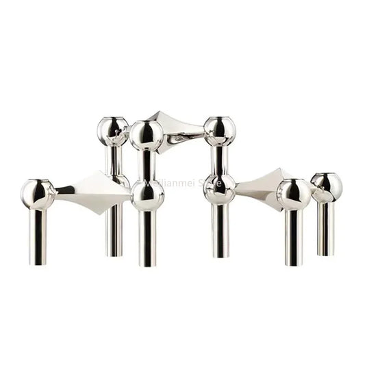 Add Elegance with the Molecular Structure Metal Candle Holder