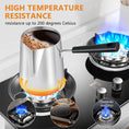 Load image into Gallery viewer, Long Handle Turkish Coffee Pot – Stainless Steel Milk & Chocolate Warmer
