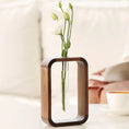 Load image into Gallery viewer, Enhance Your Decor with the Wooden Hydroponic Vases and Transparent Glass Test Tube
