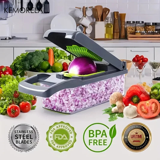 14/16-in-1 Multifunctional Vegetable Chopper – Slicer & Dicer