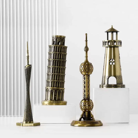 Architectural Miniature Models – Eiffel Tower & Statue of Liberty Decor