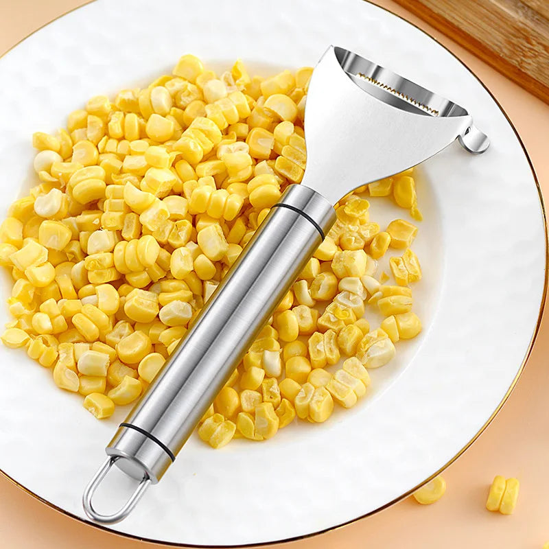 Stainless Steel Corn Peeler – Easy Corn Thresher & Stripper