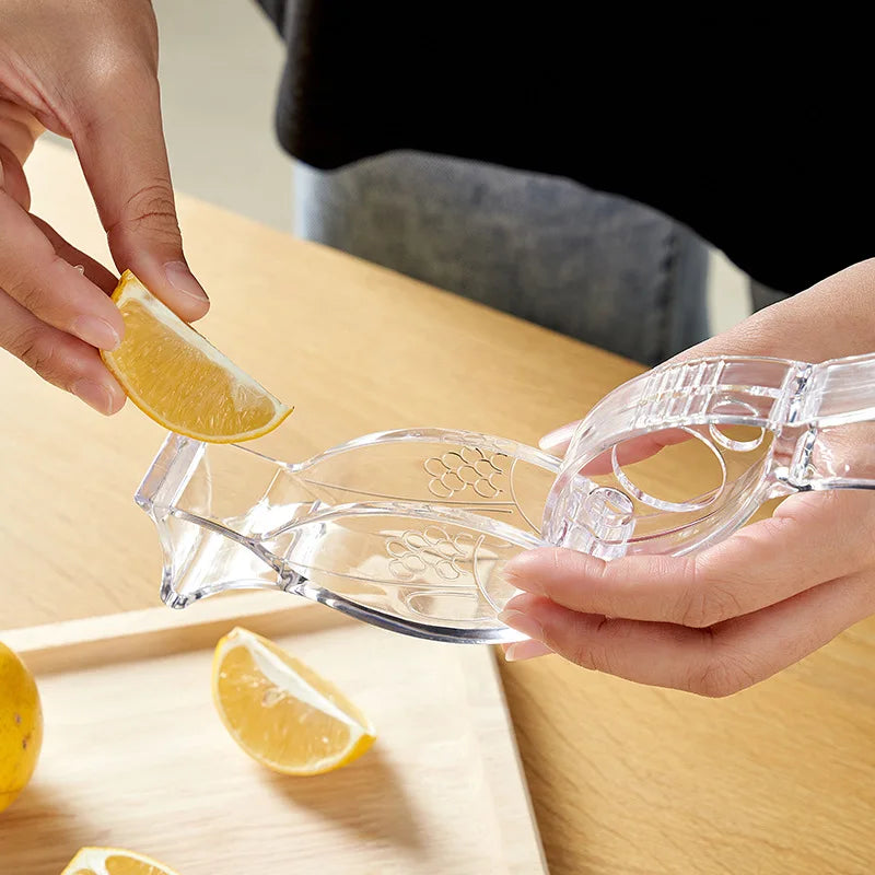 Mini Bird-Shaped Manual Lemon Squeezer – Transparent Juicer