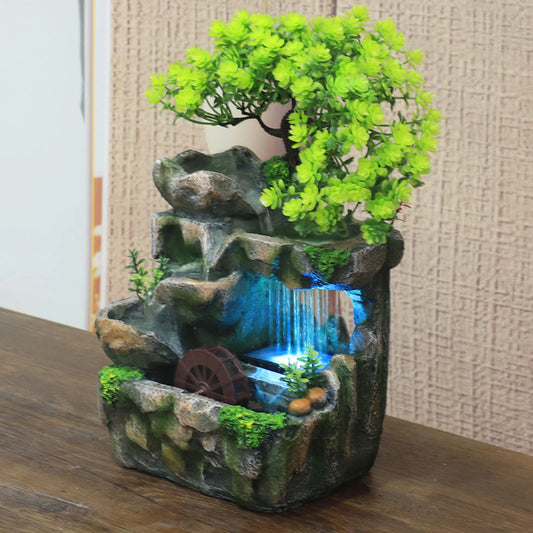 Desktop Rockery Water Fountain – Zen Meditation Decor