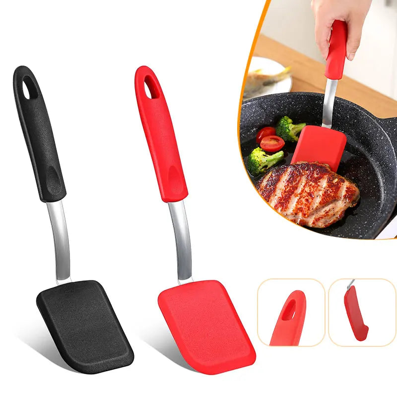 Silicone Cookie Spatula Turner – Heat Resistant & Flexible