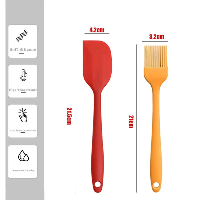 Silicone Basting Pastry Brushes – Non-Stick BBQ & Baking Tool