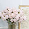 Load image into Gallery viewer, Pink Peony Rose Silk Flower Bouquet
